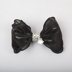 팝앤퍼피 차밍보우헤어핀, 블랙, 1개