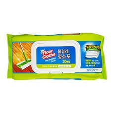 물걸레청소포 실속형 대형 30매 / 일회용 물걸레 청소물티슈, 9개