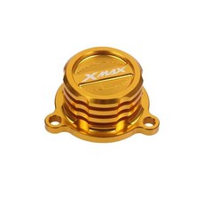 호환 오일 연료 필터 탱크 냉각 라디에이터 커버 캡 야마하 XMAX125 XMAX250 XMAX300 400 2017 2018, [03] Gold