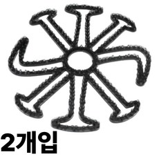 찬움컴퍼니 헬멧 머리눌림 방지 문어발 패드, 블랙 2개