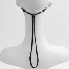 판다디자인몰 끈조절마스크스트랩 블랙1개 마스크끈조절줄 성인마스크끈목걸이 마스크스트랩성인여성 마스크끈 마스크끈조절스토퍼