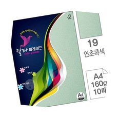 SW 칼라퍼레이드 19 연초록색 A4 160g 10매 북아트종이
