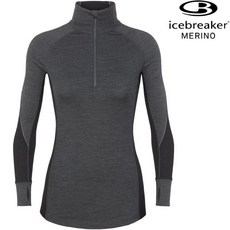 Icebreaker Zone BF260 女款網眼透氣保暖半開襟長袖上衣/美麗諾羊毛排汗衣