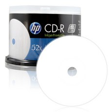 [HP] CD-R 프린터블 52배속 700MB [케익/50매], CD-R 프린터블 52배속 700MB (케익/50매), 1개