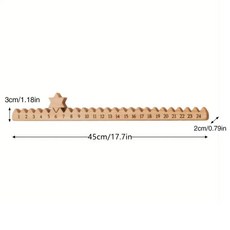 나무 계단을 오르는 산타 여행 크리스마스 어드벤트 캘린더 카운트다운 책상 장식 크리스마스용, 1. Coffee