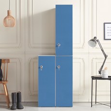 가구의가치 분리형 하부장 일반볼키 캐비닛, 파스텔블루, 1단