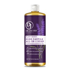 DR. JACOBS NATURALS 植萃純淨馬賽皂多功能清潔液 薰衣草精油 溫和不傷手 適用碗盤地板 946ml, 1個