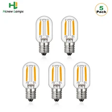올스토어 관형 Led 전구 T20 미니 야간 조명 1W E12 기본 펜던트 교체 따뜻한 흰색 차가운 000K 디밍이 가, 03 5pcs bulb, 01 E14 220V, 04 4500K, 1개