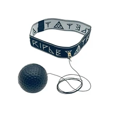 머리띠가 달린 복싱 스피드 볼 반응 공 민첩성 손 눈 훈련 휴대용 운동 장비 액세서리, [02] Black Red Set, 1개