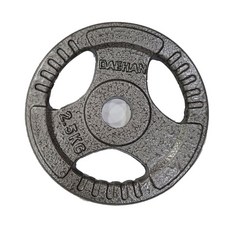 대한스포츠 분체 주물 바벨 원판 2.5kg~20kg, 2.5kg, 그레이, 1개