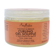 Shea Moisture 코코넛 & 히비스커스 컬링 젤 수플레, 340g, 1개