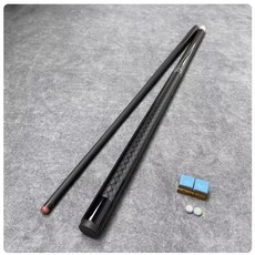 碳素臺球桿黑科技碳纖維桌球桿，斯諾克小大頭中式黑八9球桿入門撞球桿，專業檯球桿, 暗影灰色單杆（備註小頭）, 1個