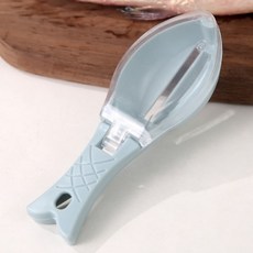 물고기 피부 브러시 긁기 스케일 강판 빠른 분해 칼 청소 필링 스크레이퍼 스케일러, [03] blue, 1개