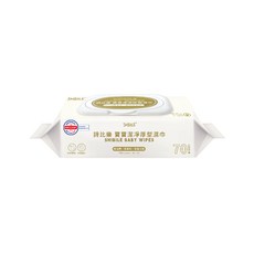 詩比樂 SHIBILE 寶寶潔淨厚型濕紙巾70抽 (單包/2包一串) 純水濕紙巾 厚款濕紙巾 不連抽 溫和濕紙巾, 1個, 70抽-單包, 70抽