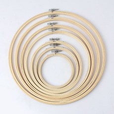 십자수 마크라메 드림캐쳐 재료 원형 대나무 수틀, 수틀 20cm, 1개