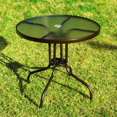 유로아이 원형 야외테이블 800, 초코