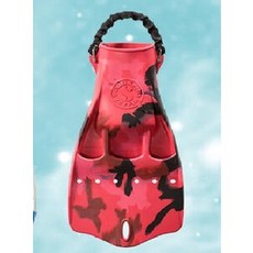 SCUBAPRO JET FIN CAMO 4 COLOR MIX 噴射蛙鞋, 迷彩紅 請詢問尺寸