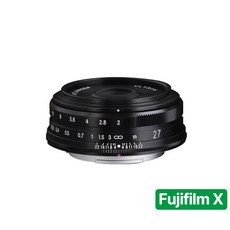 [정품등록이벤트 5만 포인트 3년 보증] 보이그랜더 ULTRON 27mm F2 후지 X 마운트 렌즈 Black