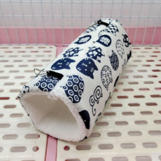 햄스터 겨울 터널 포근 벨벳 은신처 소동물 겨울 터널 주머니 대형 용품, 대형 딸기1+1