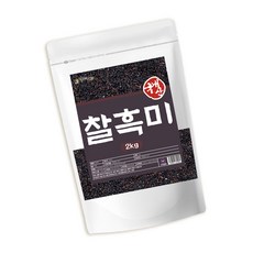 건강마음 국산 맛있는 찰흑미 쌀, 1세트, 2kg