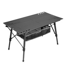 카고컨테이너 3-WAY 테이블 캠핑 접이식 휴대용 조립식 원액션 폴딩 테이블, 그레이