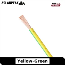 RV-노랑-녹색 22-10AWG 1-100m PVC 구리선 전선 접지선 전기 연장 코드 10 12 14 16 18 19 20 22 awg, 06 12 AWG, 06 10미터, 01 RV-Y in G