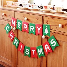 嚴選SHOP MERRY CHRISTMAS 派對彩旗 兒童宴會拉旗 聖誕節佈置 聖誕三角掛旗 字母拉旗 L004, 1個