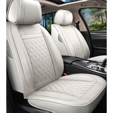 제니븐 자동차 시트커버 차량용 방석 카 보호매트 가죽 교체 SF-890 앞좌석, 1개, 라이트그레이