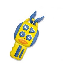 Kai Che La 嬰幼兒音樂玩具鑰匙 聲光益智玩具，寶寶啟蒙玩具，安全材質, 黃色, 1個