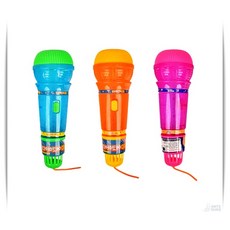 노래방마이크 LED 에코 오렌지 미니 6개입 휴대용 장난감