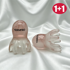 Yzontro 문어 두피 괄사 마사지기 1+1, 호박색, 1세트