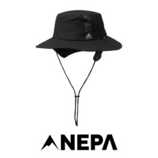 [백화점 매장판] 네파 공용 기본 등산모자 챙모자 리니햇 등산 버킷햇 (+탈부착 귀마개), 어반 블랙