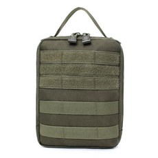 夢可萊 戰術工具包 耐磨便攜 多功能 收納包, 軍綠色