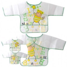 아동 비닐 앞치마 초록 팔1 돌아기앞치마 방수비닐앞치마여자 아기미술가운, 상세페이지 참조