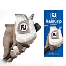 FootJoy RainGrip FJ 雨天高爾夫手套, 白色(左手),23, 1個
