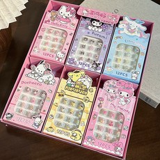 兒童卡通指甲貼 可愛美甲貼片 裝扮貼, 1個, 三麗鷗美甲貼1小盒