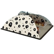 可愛卡通圖案食物遮蓋網傘，加大尺寸，可蓋6-8盤菜, 1個