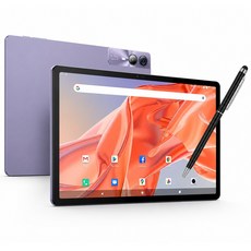 11인치 LTE 태블릿PC 안드로이드14 12GB 메모리 128GB 12000mAh 대용량 배터리 인강 영상시청용 키보드 터치펜 포함, Wi-Fi+Cellular, 소프트 퍼플