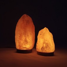 천연 소금 무드등 USB 소금램프, 중형
