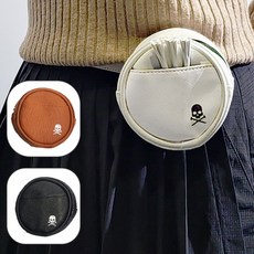 뉴 스컬 라운드 골프공케이스 골프볼파우치 볼주머니 볼포켓, 상세페이지 참조