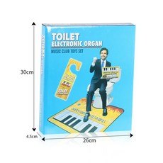화장실 변기 미니 게임 놀이 음악 피아노 장난감 악기 발 키보드 매트 완구 용품, 단일사이즈, 1개, A_화장실 전자 피아노