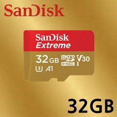샌디스크 microSD Class10 Extreme UHS-I U3 V30 4K 마이크로SD카드, 1개, 32GB