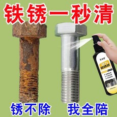 臺灣出貨 高效除銹劑 一噴凈強力除銹神器 汽車鋼鐵工具金屬鐵銹清洗除銹液, 1個, 鐵鏽去除劑1瓶
