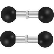 1인치 볼 마운트 핸들바 베이스 원형 레일 직경 0.5인치/0.87인치/1인치/1.26인치 RAM B사이즈 더블 소켓 암용 1세트, 1 인치 더블 볼, 1 inch bracket