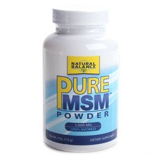 NATURAL BALANCE MSM保健食品粉 1000mg, 113克, 1個