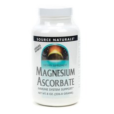 SOURCE NATURALS 維他命C含鎂粉 1000mg, 226.8克, 1罐