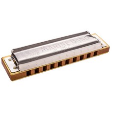 HOHNER 호너 하모니카 마린밴드1896 클래식 10홀 C G A Bb E D F키 블루스 다이아토닉 하모니카, 실버, 1개, M1896116X, Bb-Key