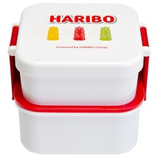 HARIBO Goldbears 雙層午餐盒, 紅色, 1個