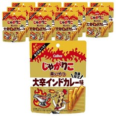 Calbee 卡樂比 Jaga Pokkuru 薯條三兄弟 特辣印度咖哩味薯條, 12個, 38g