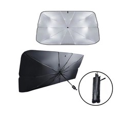 shopian 차량용 앞유리 햇빛가리개 우산형 그늘막 티타늄, 1개